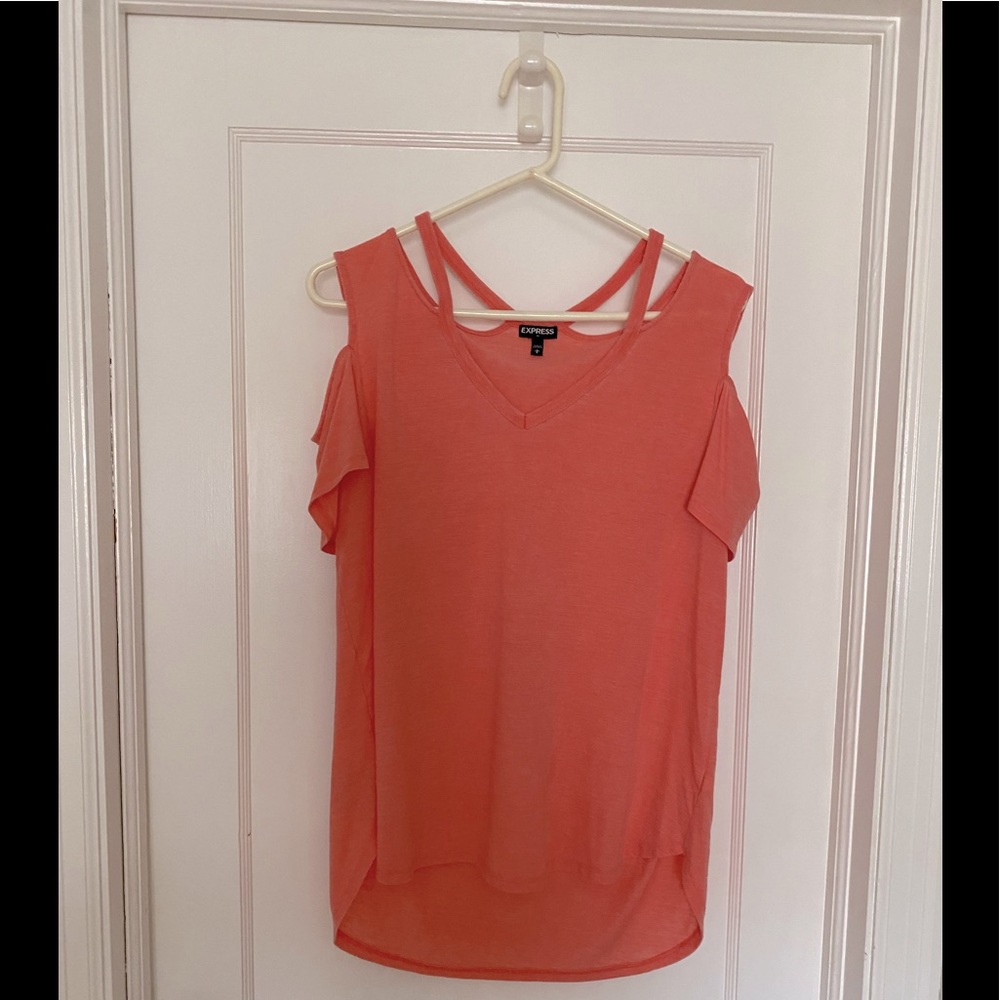 Express cold shoulder top